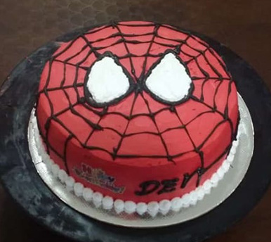 Hulk Smash - Spiderman Cake - Aayi's Recipes